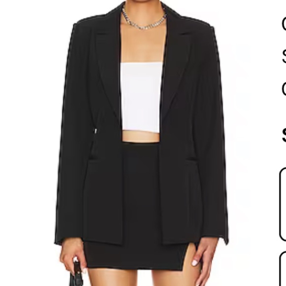 Oversized black blazer